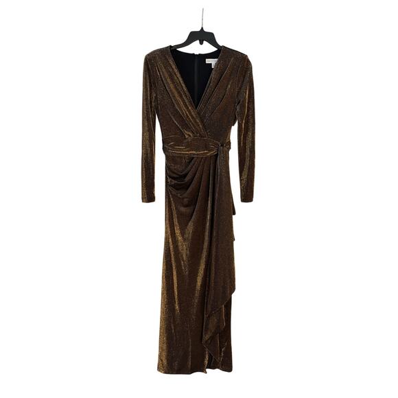 Dress The Population Shania Metallic Gown - Size Small - Picture 5 of 7